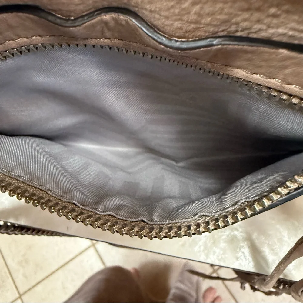 Rebecca Minkoff tan nubuck crossbody bag